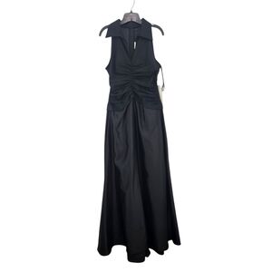 Tadashi Women's Vintage 1990s Ruched Tuxedo Style Dress Gown - 12